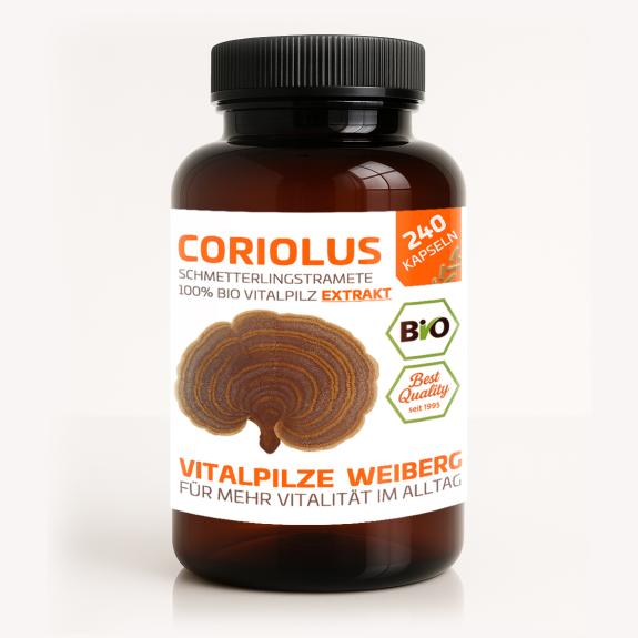 Original Weiberg GmbH, Coriolus Bio Extrakt, 240 Kapseln